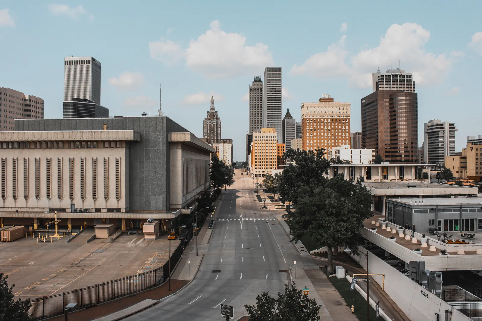 Tulsa Skyline at dusk